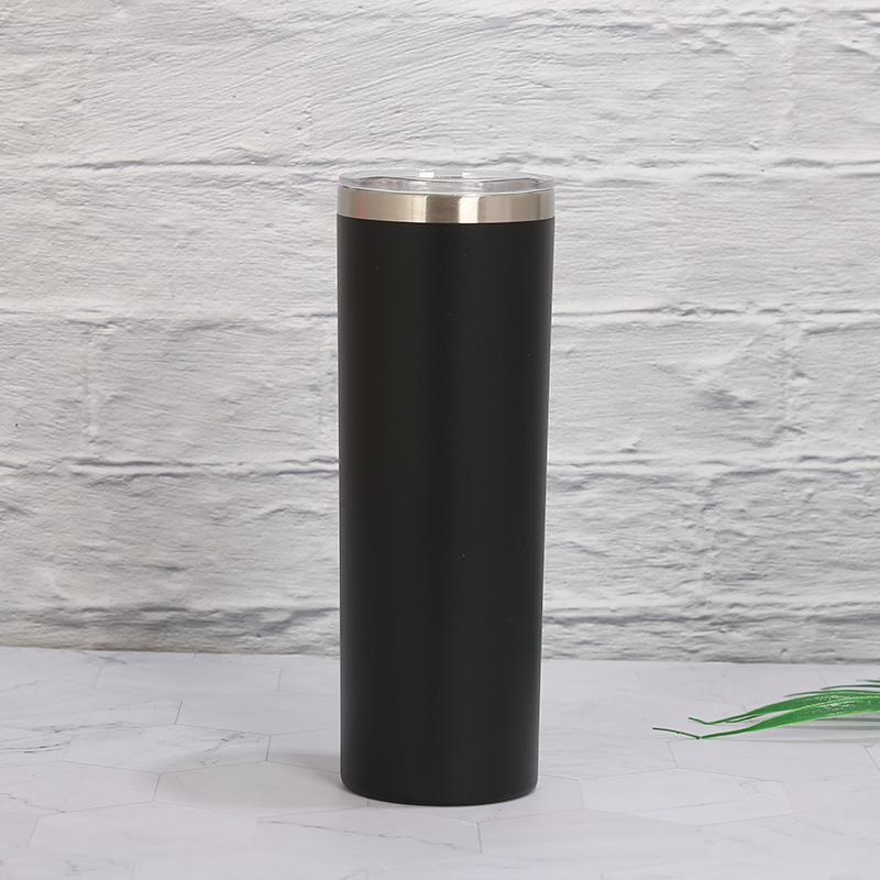 Vaso térmico de acero inoxidable 20oz, recto y de doble capa.