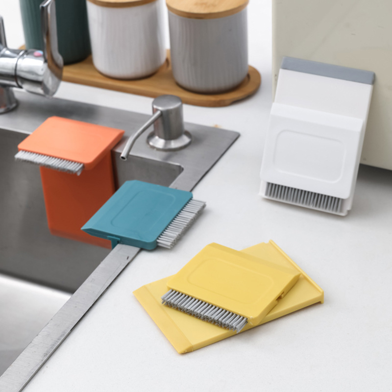 Household Kitchen Tool Countertop Brush Stove Top Brush Water Scraper Detachable Tile Stain Remover Brush Sink Cleaning Brush