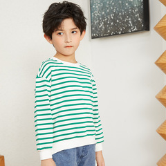男童衛衣春秋款2024新款兒童套頭衫秋裝長袖T恤衣服韓系帥氣上衣