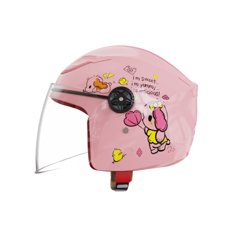 Fábrica nuevo estándar nacional 3C CERTIFICADO DE LOS NIÑOS casco coche eléctrico dibujos animados invierno cálido Niños y Niñas lindo seguridad