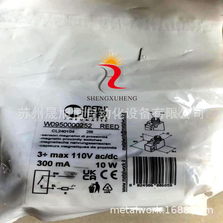 W0950000252 REED意大利metal work磁性开关麦特沃克气动