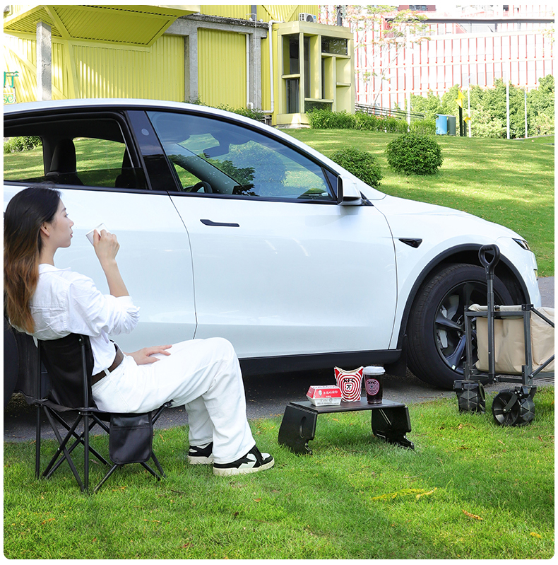 Suitable for the New Version of Tesla Car Small Table Folding Computer Camping Accessories