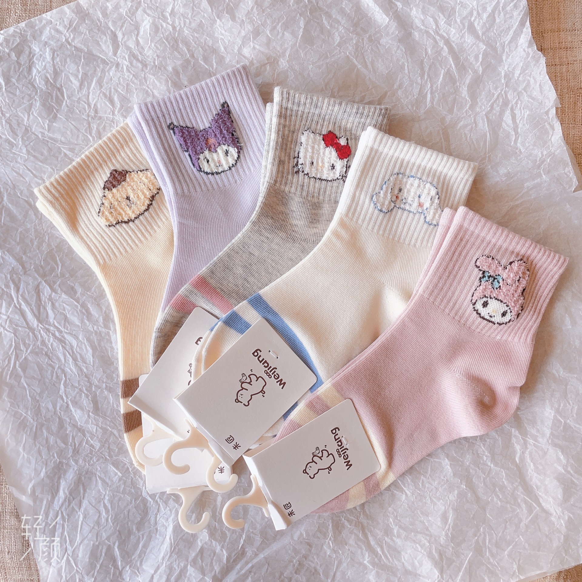 子供靴下レタートレンディな靴下ストライプカレッジスタイル女の子靴下ピンク甘いクールなスタイルスポーツソックス卸売トレンド