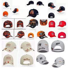 2024 New Trendy Unisex Baseball Cap Curved Brim Red Bull Racing Fan Outdoor Sun Protection Sports Hat