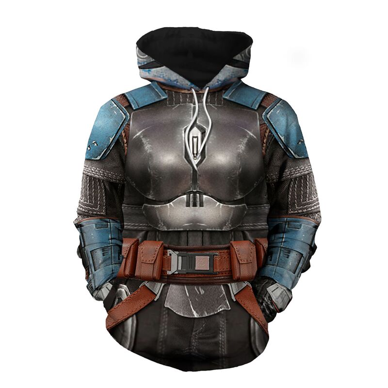 Cross-border New cosplay Star Wars Boba-Book of Fett 3D Digital Printing Sweatshirt Men's Guard