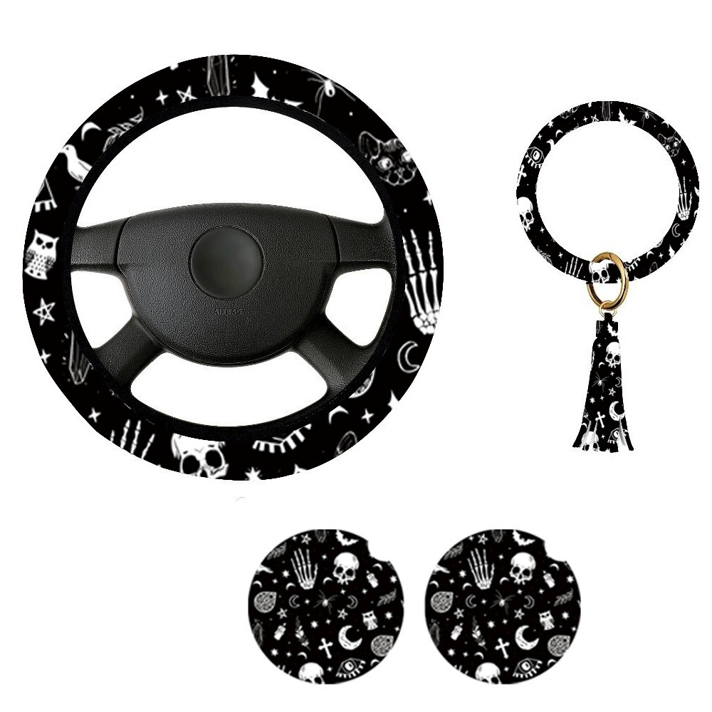 Внешняя торговля Amazon Трансграничная эксклюзура для черепа Cat комбинированный автомобиль рулевое колесо