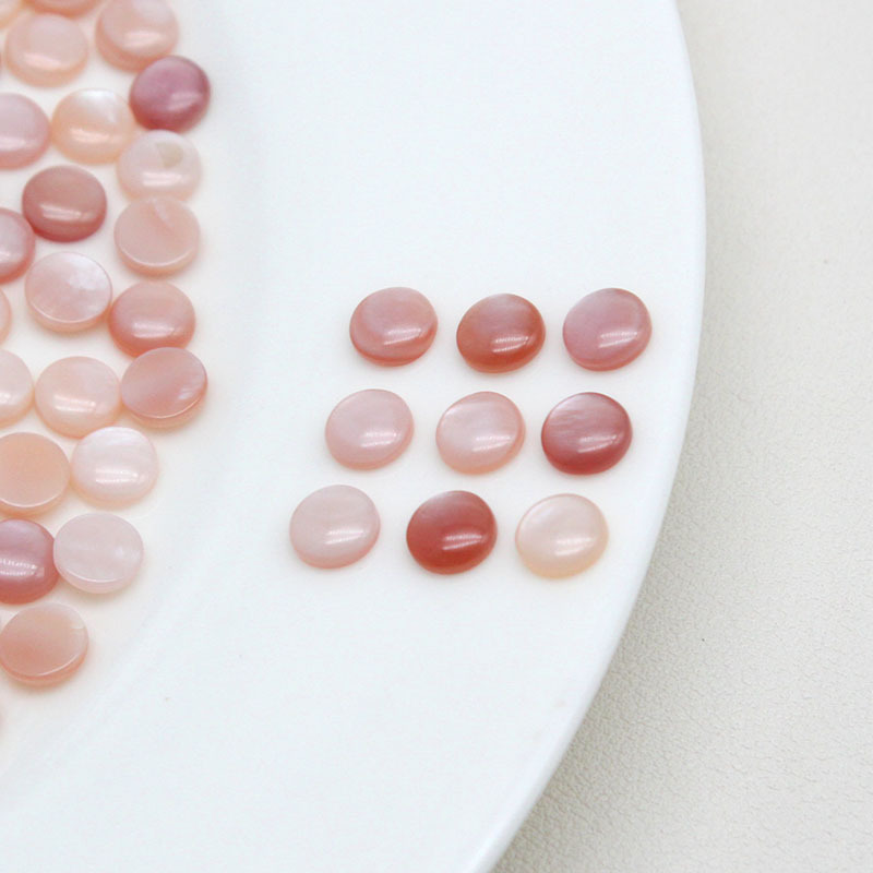 天然白蝶貝円形戒面合台シール手作りdiyネイルリングイヤリングアクセサリー部品