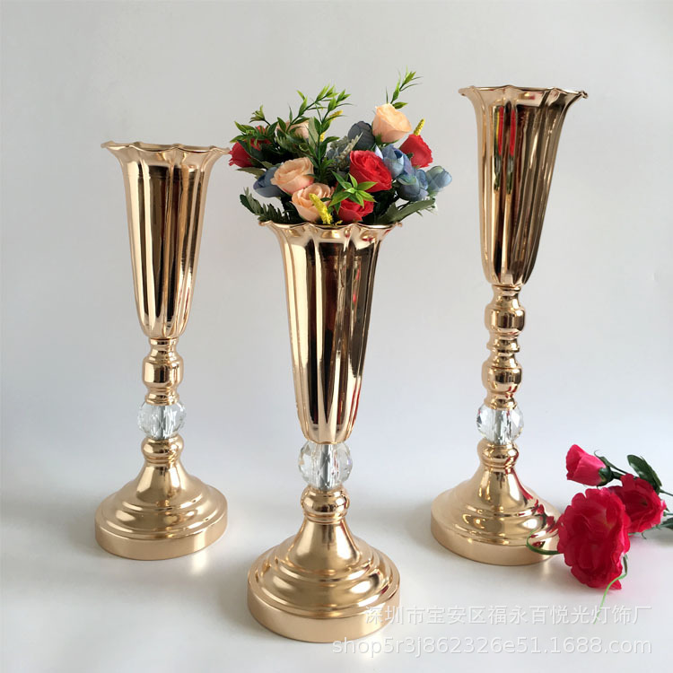 New hot-selling electroplated metal vase...