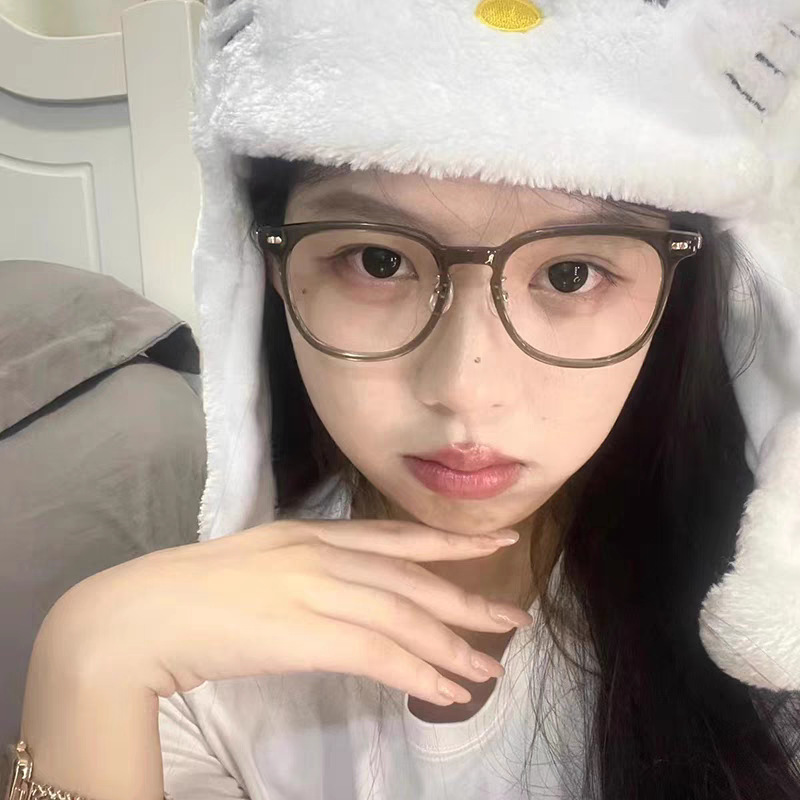 Nueva venta al por mayor de acrílico cuadrado anti-azul gafas de luz llanura moda llanura gafas miopía gafas marco