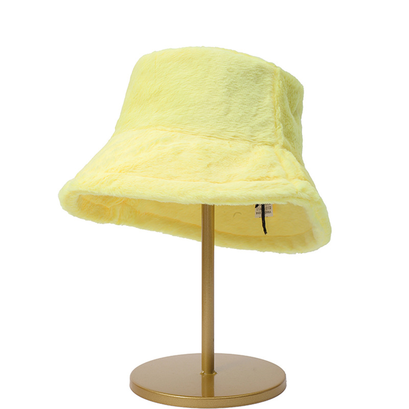 노란 어부 모자