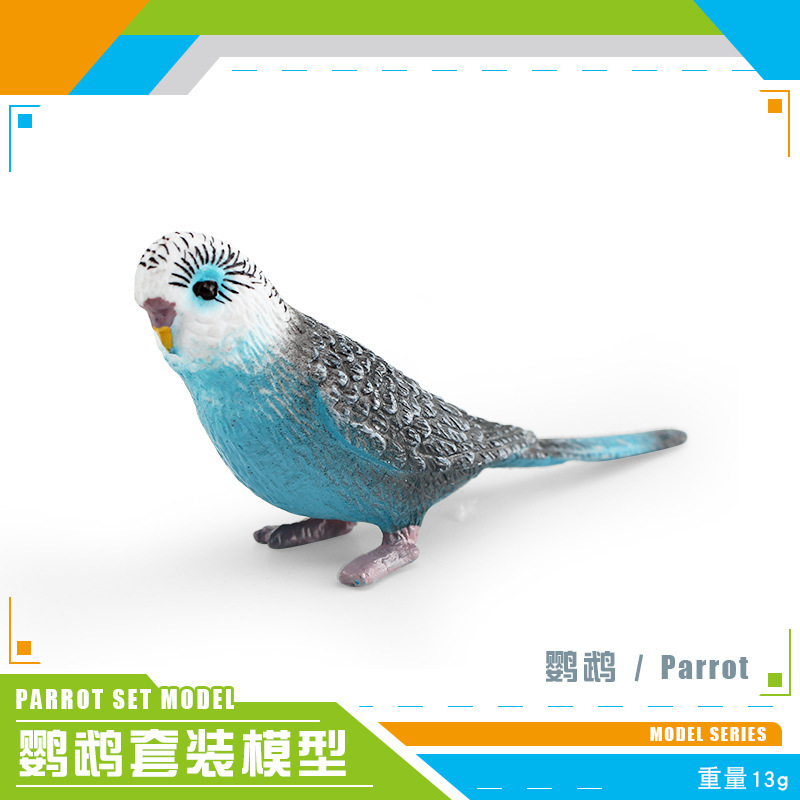 Exportación transfronteriza de simulación de pájaros modelo de papagaios peonía papaio de escritorio decoración estática juguetes