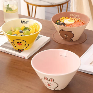 Creative Conical Bowl Ramen Bowl Large Student Dormitory High-Value Tableware Personalized Home Salad Bowl