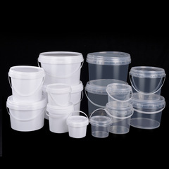 メーカー密封プラスチックバケツ透明白色収納バケツ包装包装バケツバケツバケツ小樽食品プラスチックバケツ