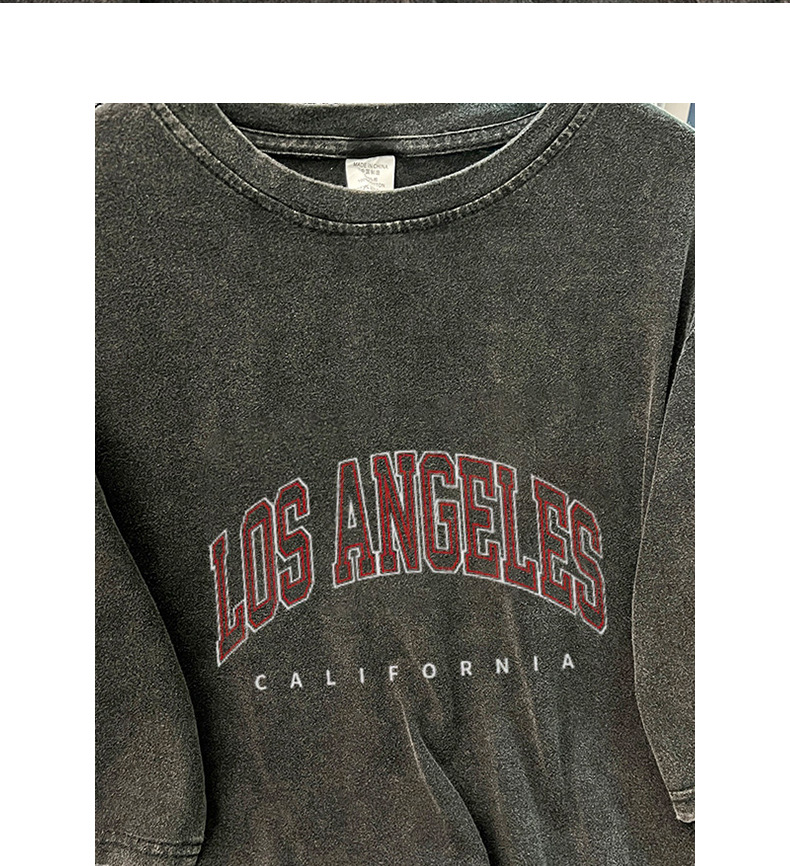 Summer Pure Cotton Short Sleeve T shirt Women Brand Preppy Top Washed Old Vintage Bottoming Shirt