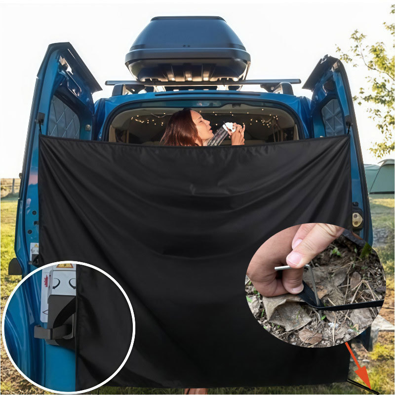 Cross-Border Car Sunshade, Car-Mounted Privacy Curtain, Car Interior Front and Rear Partition, Sun Protection and Heat Insulation Curtain, Outdoor Shower Curtain