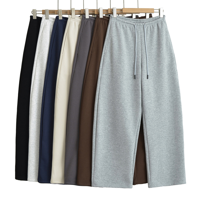 JK260-24 Autumn New Korean Style Autumn and Winter Out fleece-lined Machete Banana Pants Drawstring Loose Casual Pants