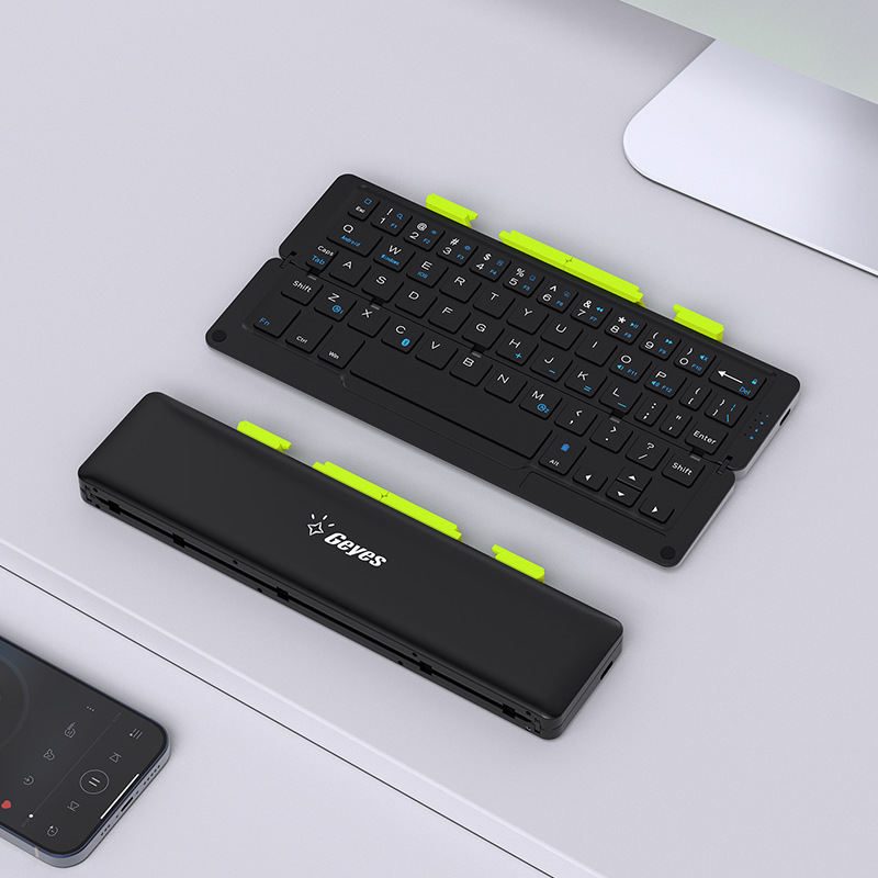 Fabrica directa de Geyes de aleación de aluminio inalámbrico Bluetooth teclado plegable Amazon explosión para regalos transfronterizos