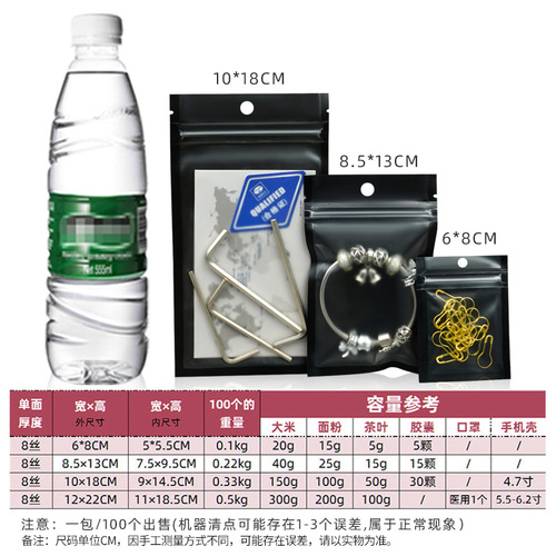 Factory direct sales color mobile phone case data cable jewelry packaging bag plastic transparent seal bag disposable ziplock bag