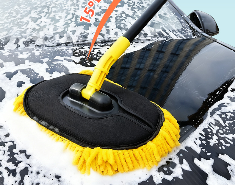 Car Wash Mop Does Not Damage Car Paint, Special Soft-Bristled Car Wash Brush, Car Retractable Car Wiping Tool, Complete Set of Tools