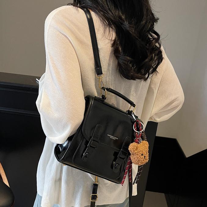 Bolsa de mano de piel de cera retrógrada para mujeres 2024 nuevo estilo universitario clase de mochila de viaje de alta calidad mochila
