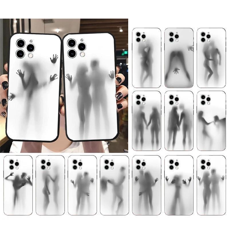 Suitable for Apple iPhone Phone Case Couple Silhouette Woman Man Soft Shell Protective Cover iPhone 17