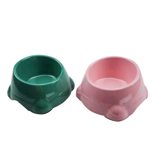 Pet bowl, imitation ceramic dog bowl, cat bowl, pet water basin, drinking bowl, feeding bowl, inclined neck bowl, cat basin, dog basin