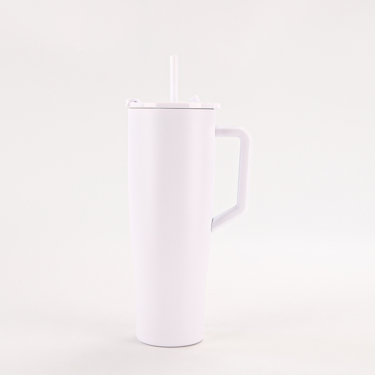 Transfronterizo 40oz mango de taza de automóvil 304 taza de aislamiento de vacío de acero inoxidable portátil de doble taza de paja de bebida
