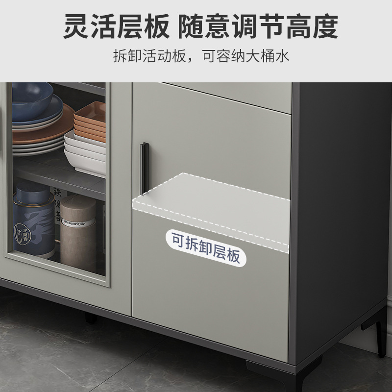 Gabinete de té armario aparador gabinete moderno minimalista Luz de lujo vino gabinete de pared salón gabinete de té gabinete de almacenamiento