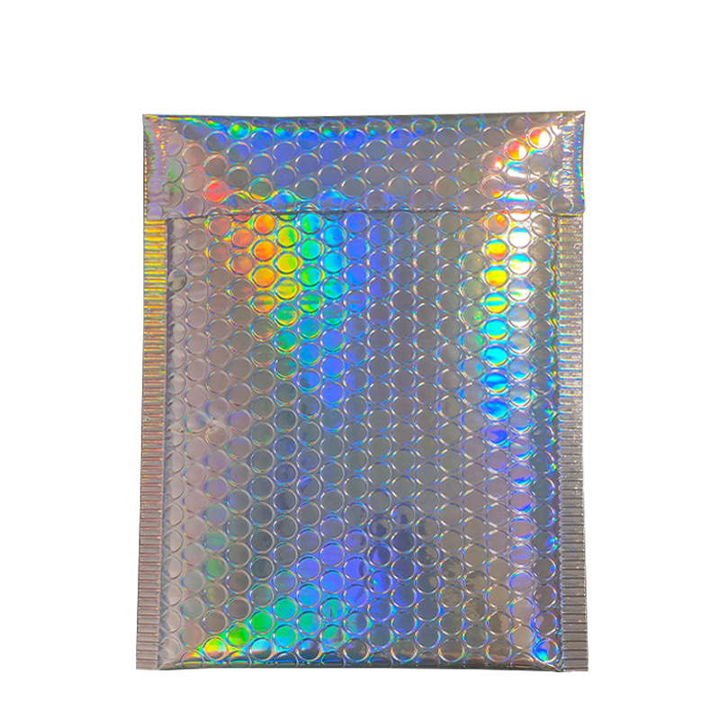 Bolsa de burbujas láser comercio electrónico película aluminizada embalaje de joyería embalaje de ropa bolsa exprés bolsa de burbujas de papel de aluminio engrosada a prueba de golpes