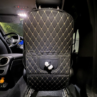 Chair back anti-kick pad | Protective Pad, Anti-Wear Pad - panda-black-anti-kick-pad-long-style