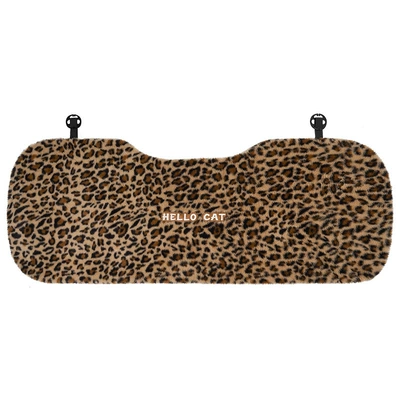 Seat cushion, seat cover Seat Cushion, Winter Warm Plush - rabbit-fur-leopard-print-three-dimensional-cat-seat-cushion-rear-seat