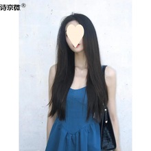 少女感克莱因蓝连衣裙女夏季高级可爱减龄小个子小众鱼骨吊带裙子