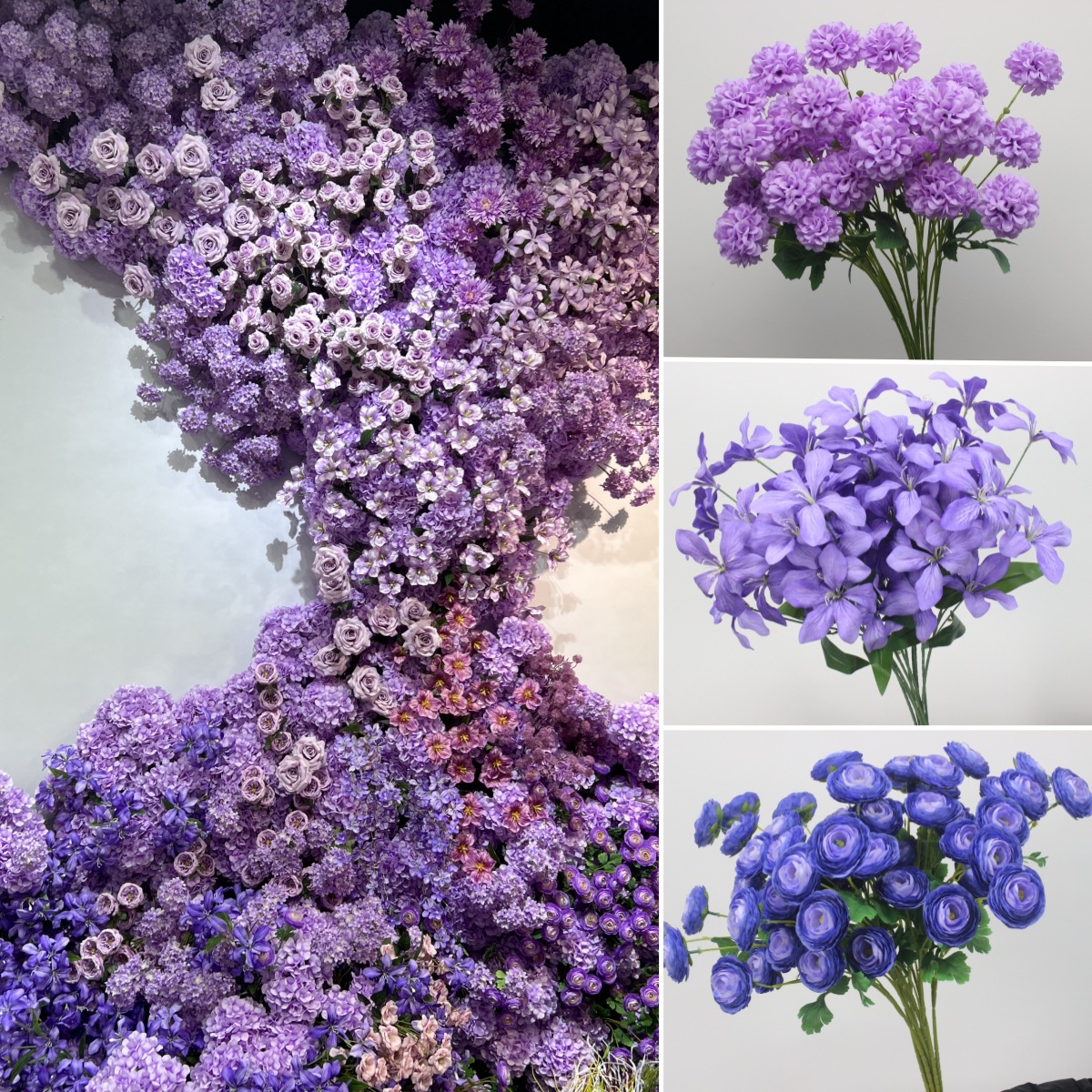 10 ramas floral púrpura imitación floral floral arco floral decoración floral falsa vino floral decoración de boda roja