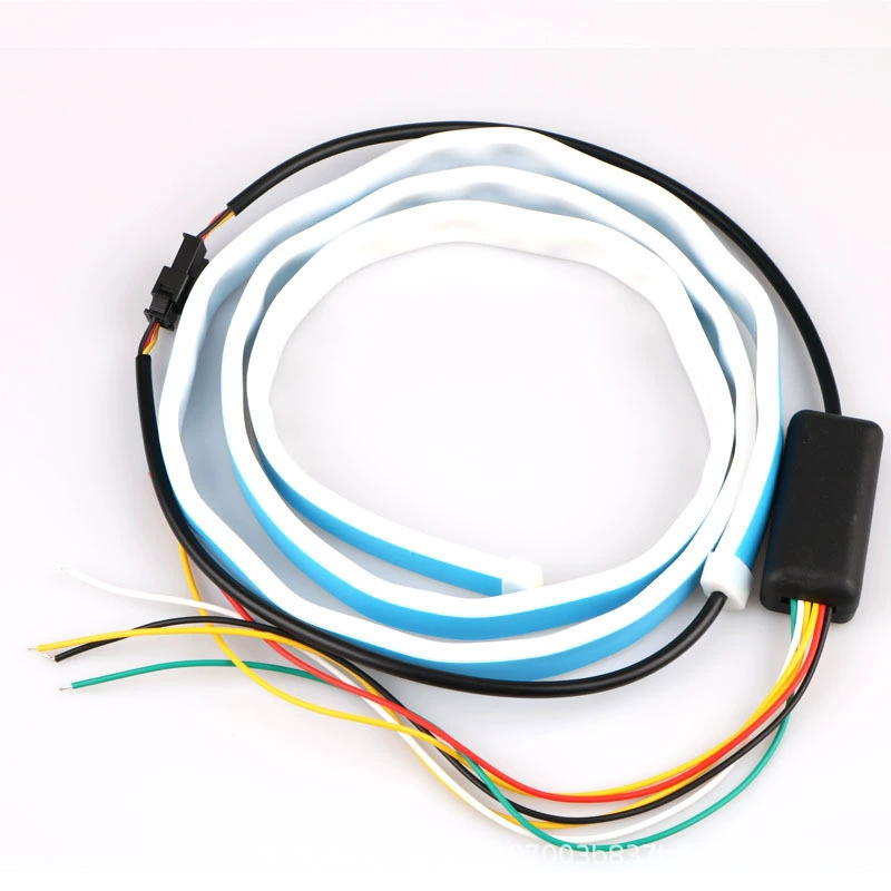 Автомобильный светодиодный светильник для багажника стримерный свет красочный светильник для багажника многорежимный переменный свет задний ящик автомобиля декоративный свет для бега лошади