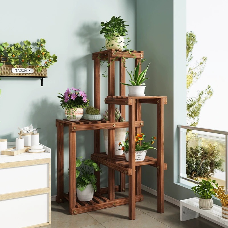 Многослойная подставка для цветов для дома, гостиной, балкона, ступенчатая стойка для цветочных горшков, стеллаж для хранения в пасторальном стиле, ступенчатая напольная стойка для хранения