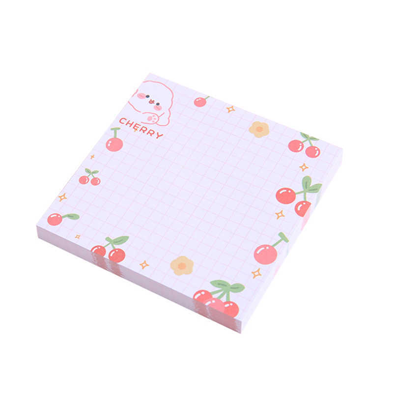 Cute Post-it Fruit Bear Rabbit Student Notes Mensaje Papel de nota Se puede pegar Notas Notas Notas N Publicaciones