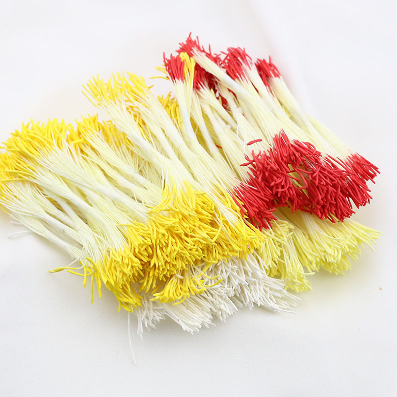 diy Non-heritage Cashmere Flower Simulation Flip Sugar Stamen Antique Wrapped Flower Core Hair Accessories Heat Shrinkable Flower Flower Heart Hairpin Material