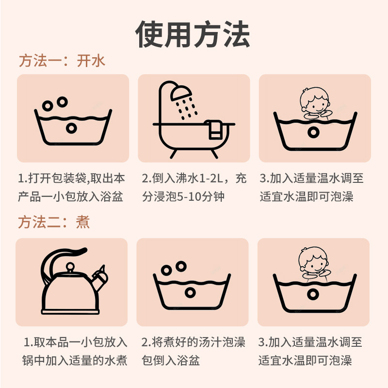 爆品儿童泡澡包草本小儿鼻舒包婴幼儿沐浴瑶浴泡澡药包|undefined