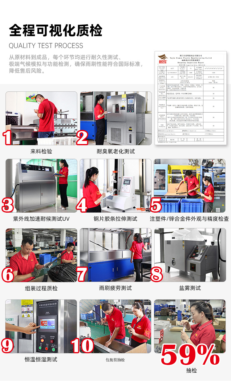 Manufacturer Wholesale Suitable for Toyota Corolla/Levin/Camry Car-Specific Wipers, Boneless, High-Definition, Silent