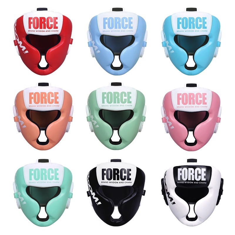 Boxing Helmet Children's Fighting Head Guard Men's and Women's Adult Muay Thai Sanda Professional Training Monkey Face Taekwondo Protectors
