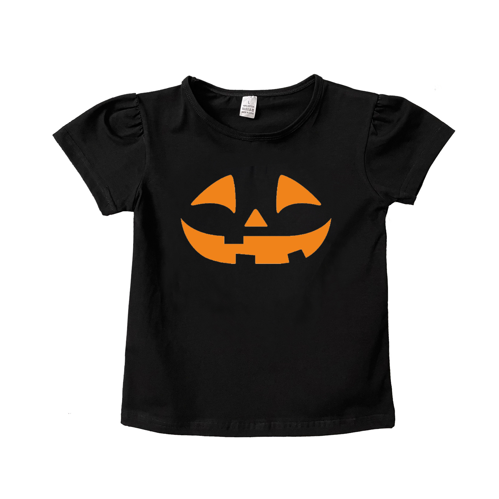 Orange grimace black T