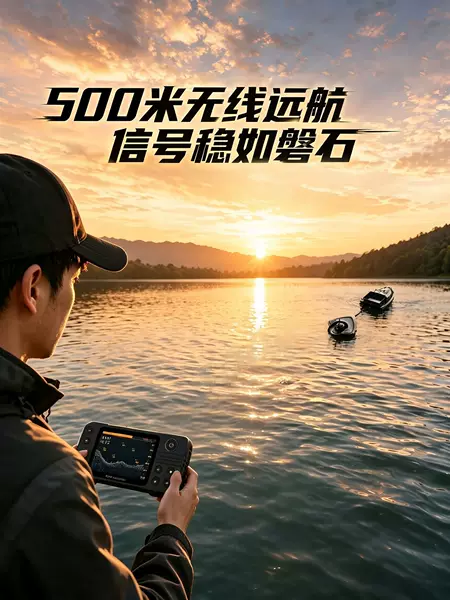 Specialized sonar fish finder for bait boats 500m Wireless long-range high-definition fish detection device without modification