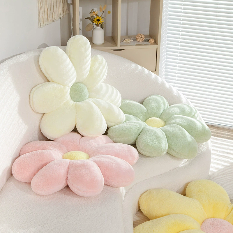 Pillow solar-powered, modern sofa for bed, sunflower, flowered