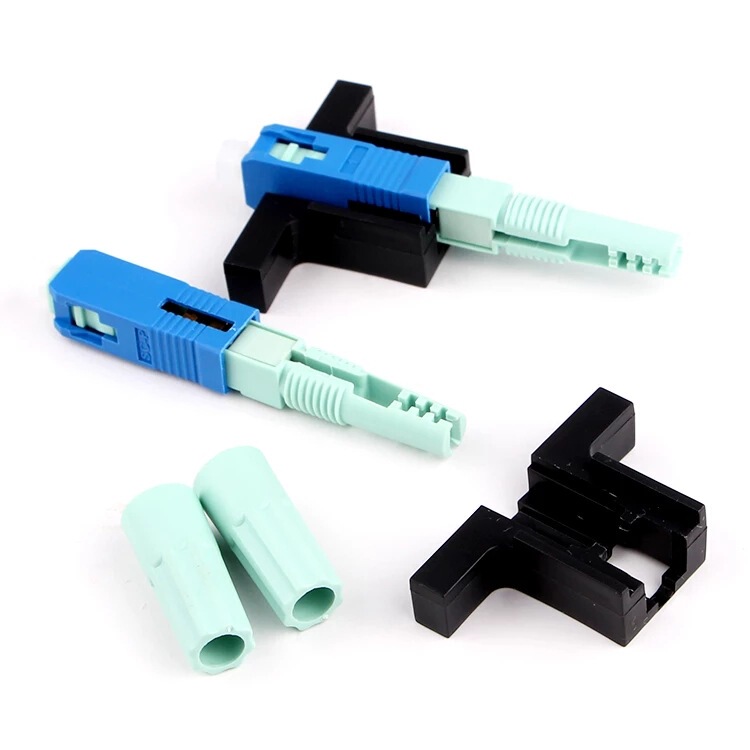 Three-ring aircraft head cold connector SC UPC optical fiber quick connector mechanical embedded Connector 58 Three-ring aircraft head cold connector SC UPC optical fiber quick connector mechanical embedded Connector 58