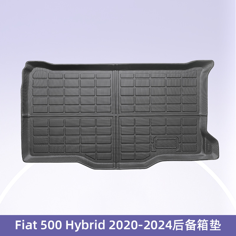 Europa para Fiat 500 2020 - 2024 híbrido 3D todo el tiempo TPE cojín de pie de automóvil