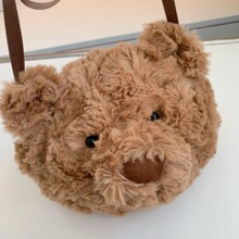 英国jellycat巴塞罗那熊头包泰迪小熊斜挎包单肩新品赵露思同款包