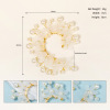 Advanced earrings for bride handmade from pearl, ear clips, European style, high-quality style, flowered, no pierced ears