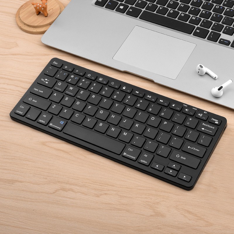 Stock K818 computadora de escritorio portátil tablet teléfono móvil cargable silencioso doble modo teclado mouse conjunto teclado inalámbrico
