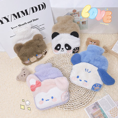 夢禾アニメ動物充水湯たんぽ厚いpvc内胆学生秋冬かわいい保温湯たんぽ卸売り