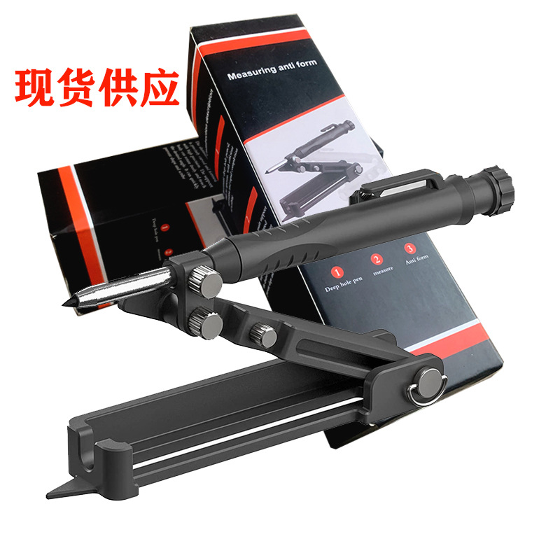 塑料款多功能涂鸦工具带深孔铅笔的书写工具 木工涂鸦线测量工具